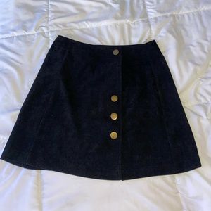 Black fall skirt
